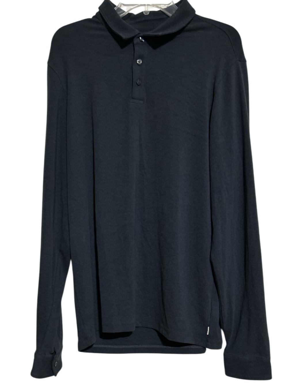 Vuori Long Sleeve Westport Polo in Gray Size Large
